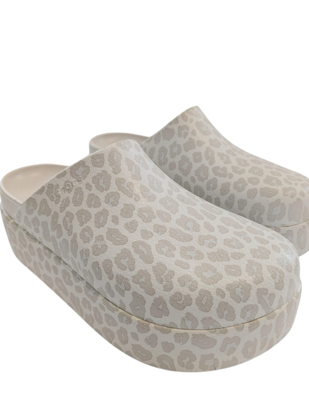 Leopard Print  Dylan Crocs Platforms